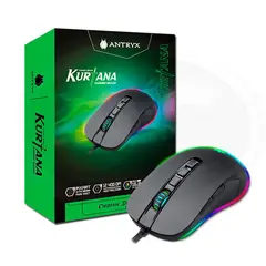 ANTRYX - MOUSE GAMER CHROME STORM KURTANA DPI 12400 RGB AGM-6200K