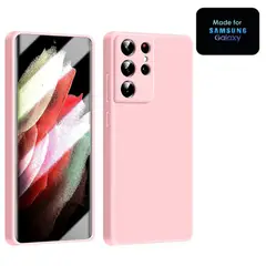 GENERICO - Silicone Case Samsung S21 Ultra Con Marca