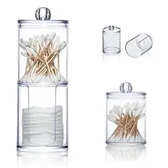 GENERICO - Organizador Acrílico de 18x6cm hisopo y algodón