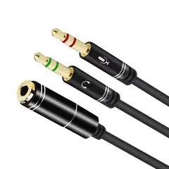 OEM - Adaptador De Micrófono Y Audífonos Para Pc - De TRRS A TRS 35mm