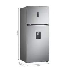 LG - Refrigeradora GT37SGP 374L Hygiene Fresh Top Mount Plateada