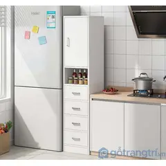 TU MESITA - Repostero alto de cocina Multiusos Miranda color Blanco