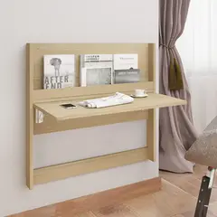 VILLA HOGAR - Escritorio flotante plegable Monet roble rústico