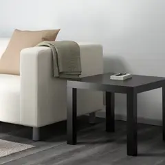 TU MESITA - Mesa Auxiliar Velador Minimalista Bibéi Negro 55cm