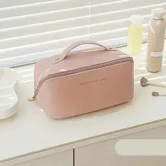 MAKEWAY - - Bolso neceser portátil de maquillaje para mujer - Rosa