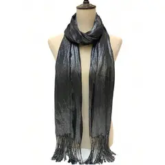 KAST PE - Chal Bufanda Karla Negro tejida para fiesta