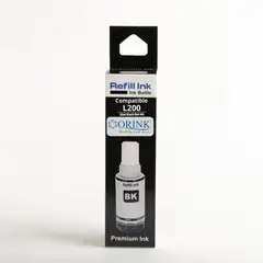GENERICO - Tinta Compatible ORINK para serie L200 o 664 Black 70 ml