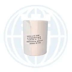 LIONTEC - Rollo de Etiquetas Adhesivas TT 40x20MM, 2000 ETIQ. x 2 COL.