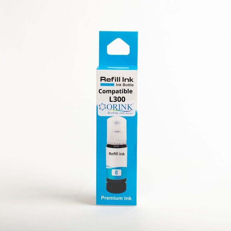 Tinta Compatible ORINK para serie L300 o 544 Cyan 70 ml