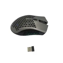 GENERICO - Mouse Gamer USB Inalambrico Gris Click Silencioso