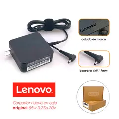 LENOVO - CARGADOR PIN FINO 20V 3-25a 65w original