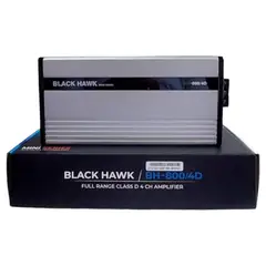 BLACK HAWK - AMPLIFICADOR 3000W BH-8004 - 4CANALES