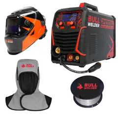 GENERICO - Soldadora inverter Multiprocesos 200amp 4 en 1 Bull Welder