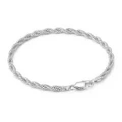 GENERICO - Pulsera Torsal Hombre Plata Ley 950