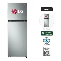 LG - Refrigeradora GT24BPP Top Freezer Door Cooling 241L Plateado