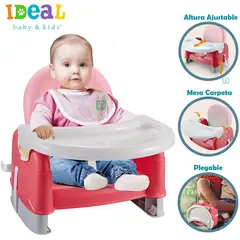 IDEAL - Mesa de Comer Portatil Plegable Rosado