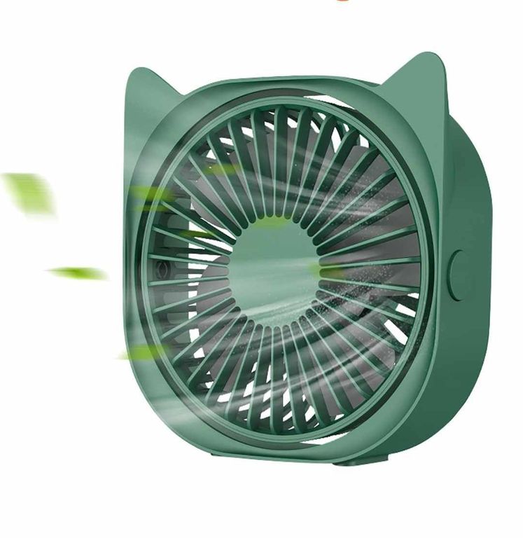 Ventilador Personal de Escritorio Oficina Cuarto Estilo Gatito