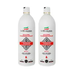LA BRASILIANA - Mascara Alisadora Capilar Professional Forte 1Lt x 2UNIDADES