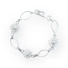 JOYERIA D'PILMER - PULSERA DE PLATA 950 GIRASOL