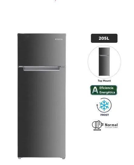 Refrigeradora 205L Frost 2PN Inox