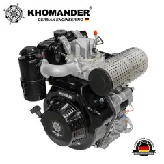 KHOMANDER - MOTOR PETROLERO DIESEL 14HP ARRANQUE ELECTRICO Y MANUAL -