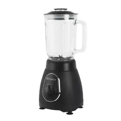 IMACO - Licuadora Metal 1.5 Litros con 500 Watts de potencia Negro