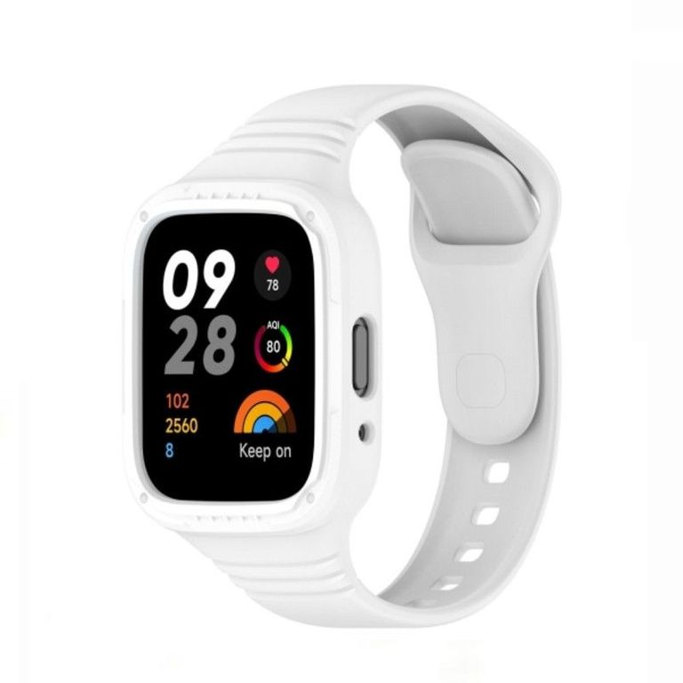 Correa y Case Armor Compatible Para Watch 3 Active - Blanco