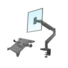 NB NORTH BAYOU - Rack soporte brazo monitor y bandeja de laptop North Bayou G40+FP-2
