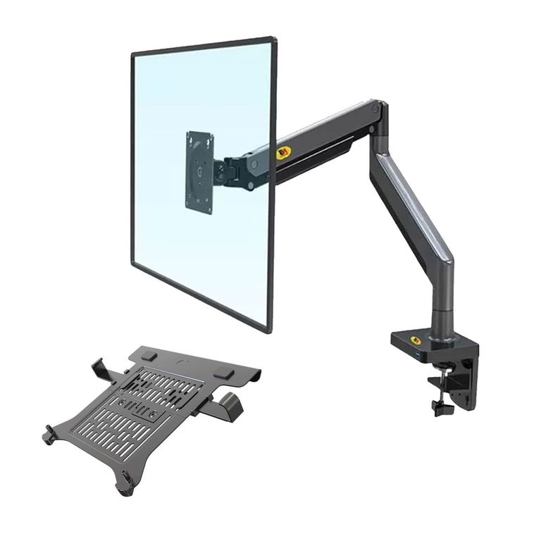 Rack soporte brazo monitor y bandeja de laptop North Bayou G45+FP-2
