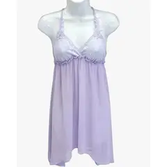 GENERICO - Baby doll THUL ENCAJE color LILA SIN Copa Talla S M De Alcoba