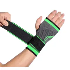 GENERICO - Muñequera con palma elastico protector deportes