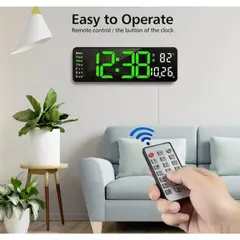 GENERICO - Reloj de Pared Digital Led con Control Remoto