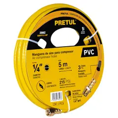 TRUPER - Manguera de aire para compresor 5m x 1-4 pretul