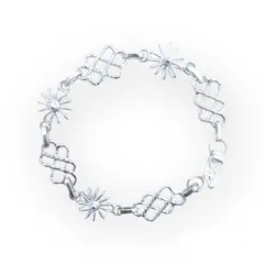 JOYERIA D'PILMER - PULSERA DE PLATA 950 RAYO DE SOL INFINITO