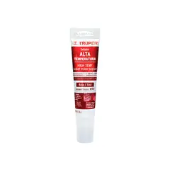 TRUPER - Silicona Sellador Alta Temperatura Roja 85g Auto