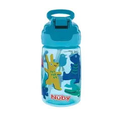 NUBY - Tomatodo Thirsty Kids Reflex 18M+ -Azúl