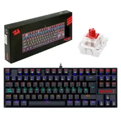 REDRAGON - TECLADO MECANICO KUMARA SWITCHES RED K552RGB BLACK