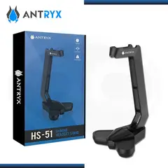 GENIUS - SOPORTE PARA AUDIFONO / STAND ANTRYX HS-51 NEGRO (AHS-51KN)