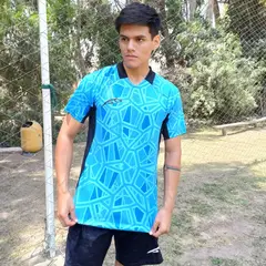 GENERICO - Camiseta de arquero manga corta neo Celeste