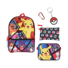 POKEMON - MOCHILA PIKACHU CHARIZARD SET