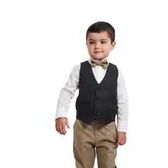 GENERICO - Conjunto drill chaleco gris