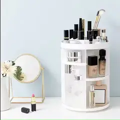 MAKEWAY - - Organizador de cosméticos multifuncional 3 capas - Blanco