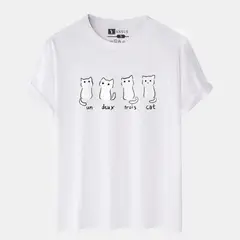 YANSUS - Polo Hombre Estampado Gato