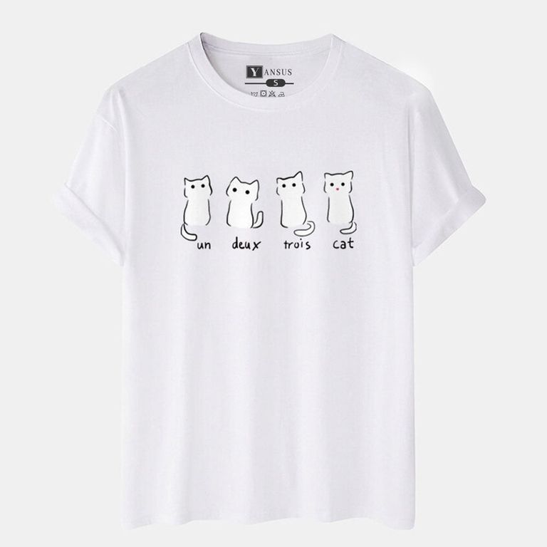 Polo Hombre Estampado Gato