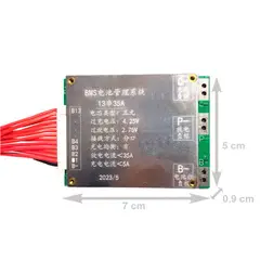 GENERICO - Circuito de Proteccion BMS 13S 48V 35A Para Li-ion