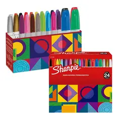 SHARPIE - Marcadores Permanentes varios tipos 24 und 2174196