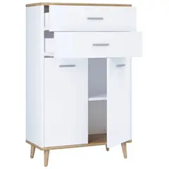 TU MESITA - Alacena 2 puertas 2 cajones Lorena color BlancoHaya
