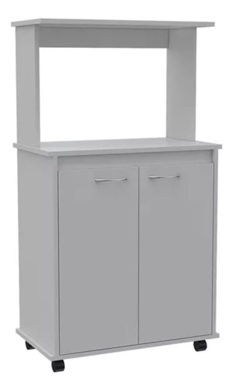Mueble para Microondas con ruedas Xavi color Blanco