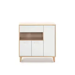 TU MESITA - Mueble para Microondas Moderno Atenas Blanco