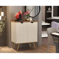 TU MESITA - Moderna Alacena para cocina 2 puertas Barbara Color BlancoDuna